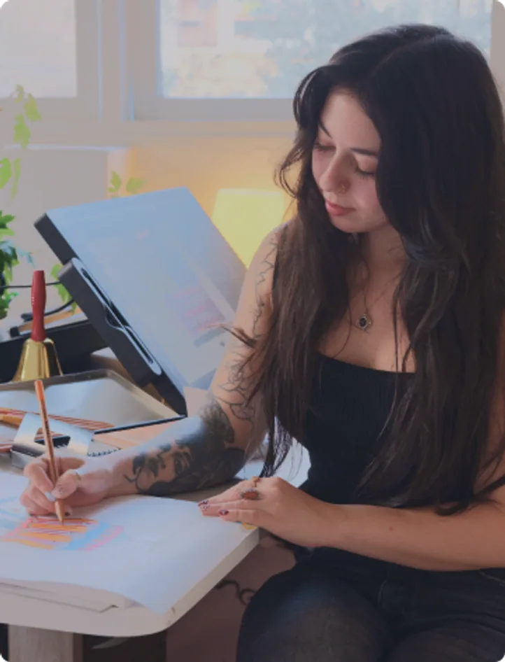 Designer at work in the Turnowsky studio